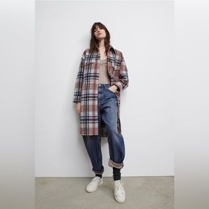 Zara long plaid over shirt